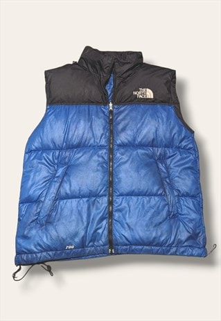 Vintage Y2K Blue The North Face Nuptse Sleeveless Puffer