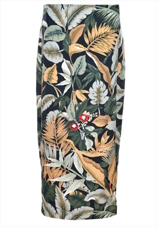 VINTAGE HAWAIIAN PRINT FULL SKIRT - M