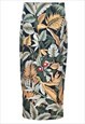 Vintage Hawaiian Print Full Skirt - M