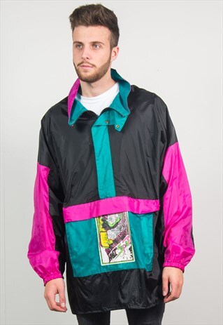 90'S WATERPROOF RAIN JACKET CAGOULE