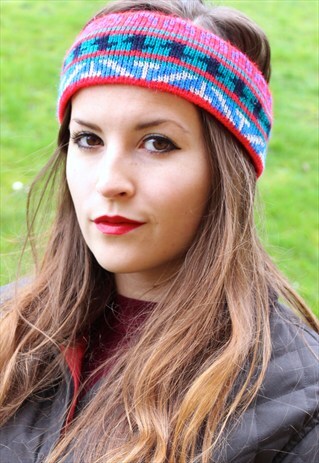 VINTAGE 90S SKI HEADBAND - FESTIVAL - ONE SIZE FITS ALL