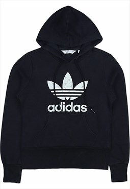 Adidas 90's Spellout Pullover Hoodie Small Black