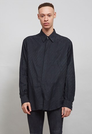 90'S VERSACE BLACK LOGO SHIRT