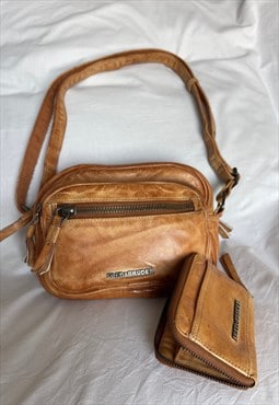 Vintage FredsBruder Cognac Leather Bag