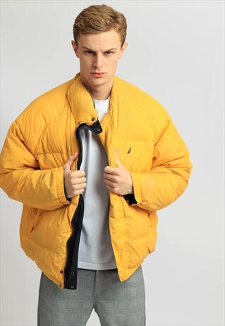 VINTAGE NAUTICA REVERSIBLE PUFFER JACKET