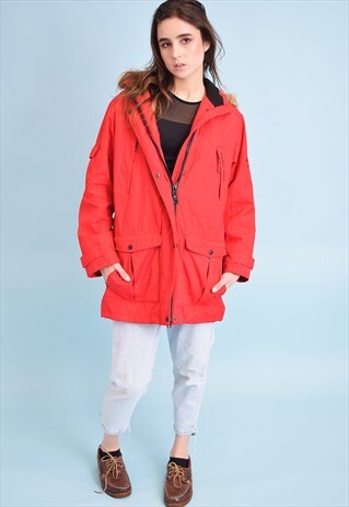 90'S RETRO SPORTS SKIING WEATHER REPORT PARKA JACKET