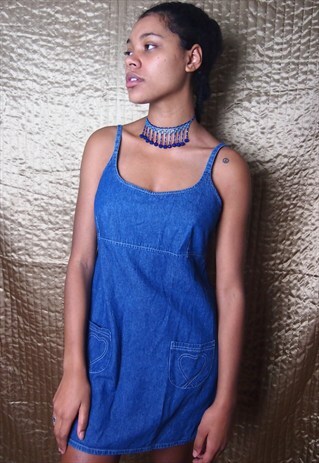 DENIM MINI 90S DRESS