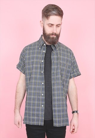 VINTAGE TOMMY HILFIGER CHECK SHIRT /R8321