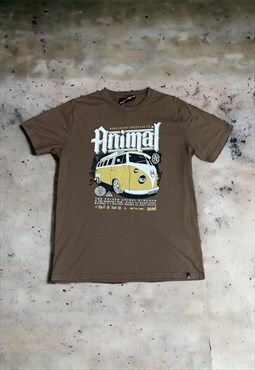 Vintage Y2K Animal Spell Out T Shirt