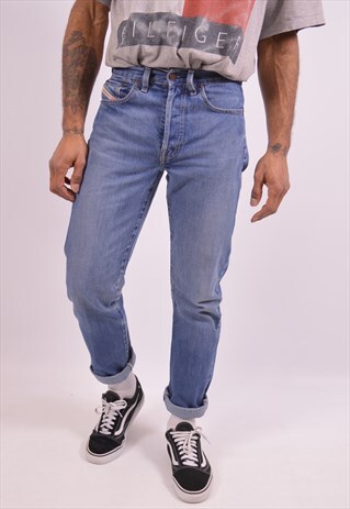 DIESEL MENS VINTAGE JEANS W29 L32 BLUE 90S