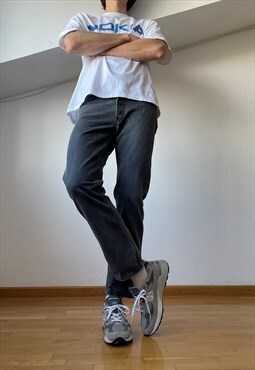 Vintage LEVIS 501 Jeans Denim Pants 90s Washed Grey 