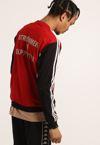VINTAGE ADIDAS EMBROIDERED LOGO FOOTBALL SWEATSHIRT