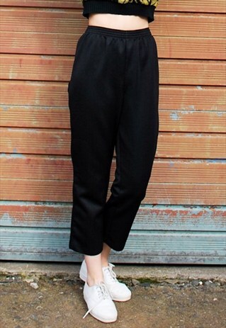 VINTAGE BLACK TRACK PANTS