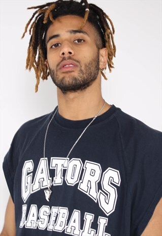 VINTAGE CHAMPION VEST TOP BLUE