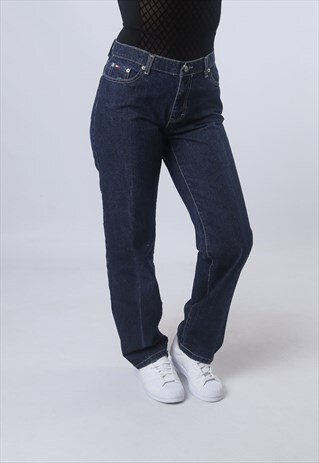 TOMMY HILFIGER LOW RISE DENIM JEANS STRAIGHT LEG UK 10 (HJAO
