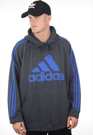 VINTAGE ADIDAS BIG LOGO HOODIE SWEATSHIRT