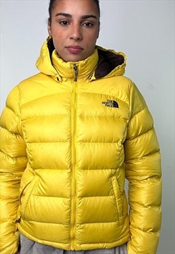 Yellow y2ks The North Face Puffer 700 Series Jacket Coat