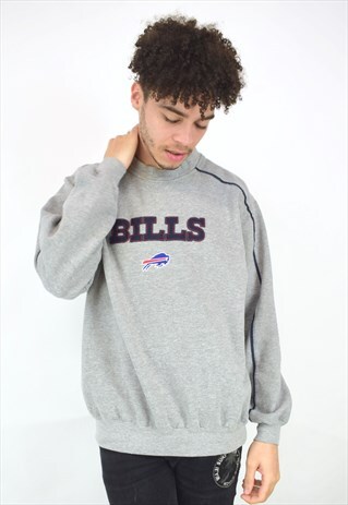 VINTAGE 90'S NFL BILLS GREY SWEATSHIRT