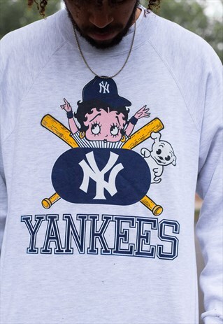 VINTAGE 90'S NEW YORK YANKEEES X BETTY BOO SWEATSHIRT
