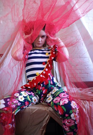VINTAGE UPCYLED CLOWN JUMPSUIT