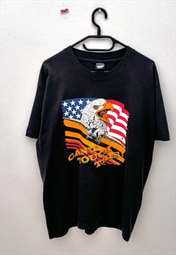 Vintage USAF black air force eagle T-shirt large 