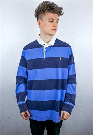 VINTAGE RALPH LAUREN RUGBY POLO SHIRT