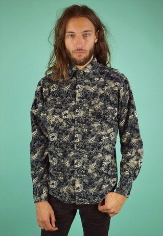VINTAGE 90'S CORDUROY PAISLEY SHIRT