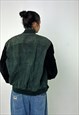 GREEN VINTAGE BRITTANIA VARSITY JACKET COAT