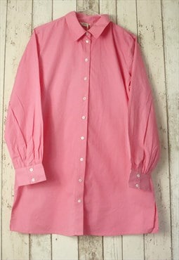 Vintage Y2K Pink Monochrome Smart Formal Shirt Blouse Top