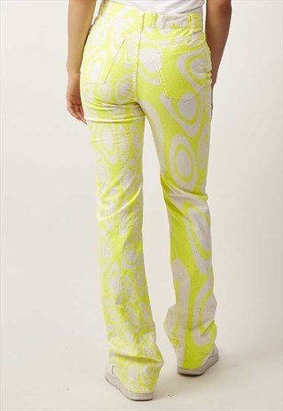 RARE VINTAGE NEON Y2K ROBERTO CAVALLI JEANS