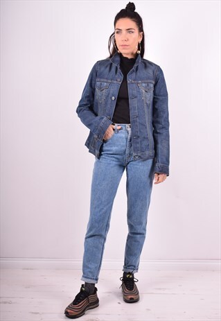 LEVI'S WOMENS VINTAGE DENIM JACKET MEDIUM BLUE 90'S