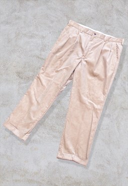 Vintage St Michael Corduroy Trousers Pant Cord Beige W40 L29