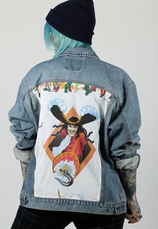 HOOK PETER PAN REWORKED VINTAGE DENIM JACKET