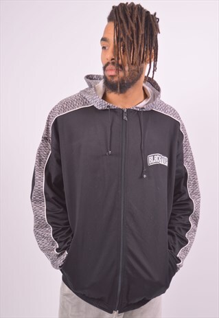 VINTAGE REEBOK BLACK TOP HOODIE SWEATER BLACK