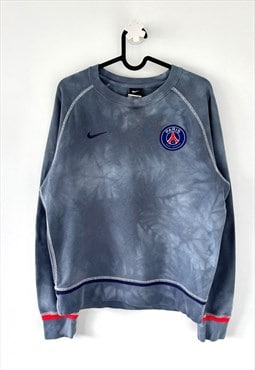 Nike PSG blue tie dye football club sweatshirt small 