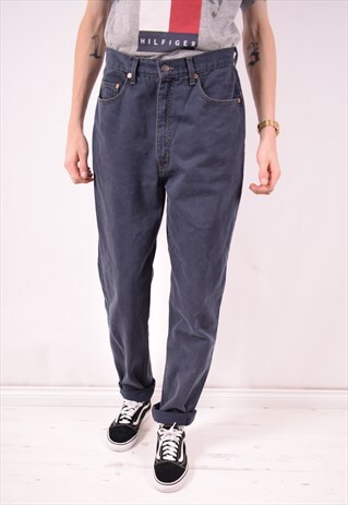 LEVI'S 881 MENS VINTAGE JEANS W34 L32 BLUE 90S