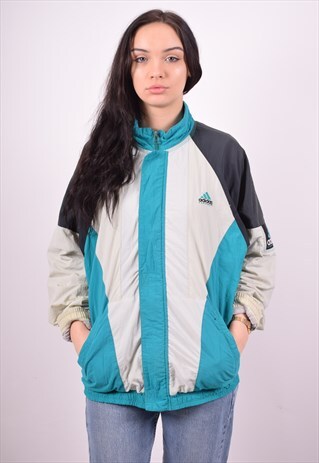 ADIDAS WOMENS VINTAGE JACKET XL MULTI 90'S