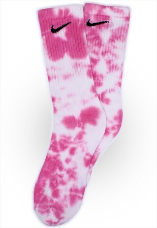 PINK TIEDIE NIKE SOCKS