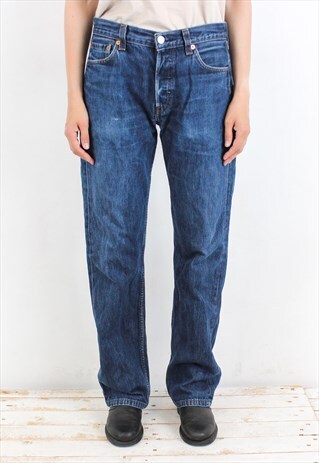 Vintage LEVIS Strauss 501 W30 L32 Womens Denim Jeans Pants