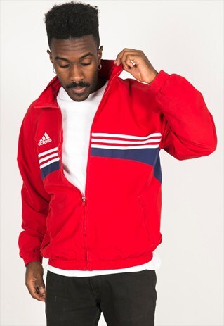 VINTAGE 80'S USA ADIDAS SHELL SPORT JACKET / S0003