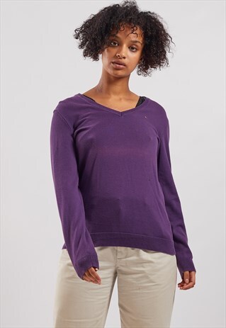 VINTAGE TOMMY HILFIGER V-NECK JUMPER