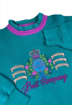 Best Company vintage 90s embroidered design sweatshirt 