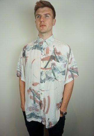 PURE SILK PATTERNED SHIRT