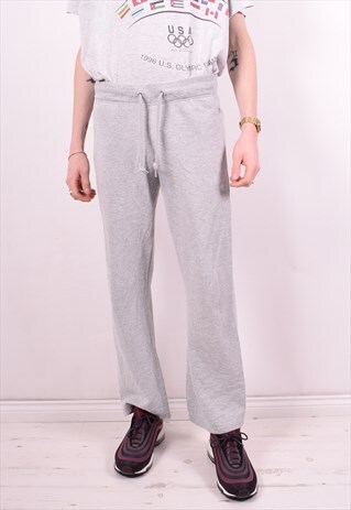 CHAMPION MENS VINTAGE TRACKSUIT TROUSERS W34 L29 GREY 90'S