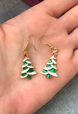 Christmas Tree Earrings 