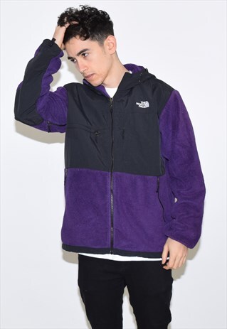 VINTAGE 90S PURPLE THE NORTH FACE FLEECE HOODIE