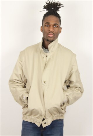 VINTAGE BEIGE BOMBER JACKET