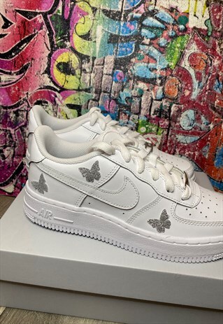 NIKE PANEL CUSTOM AIR FORCE 1 - MINI GLITTER BUTTERFLY