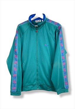 Vintage FIla Sport Tracksuit in Green M