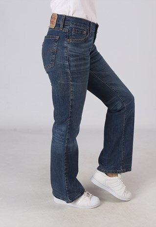 VINTAGE LEVIS 529 BOOTCUT FLARE JEANS UK 8 (DL1J)